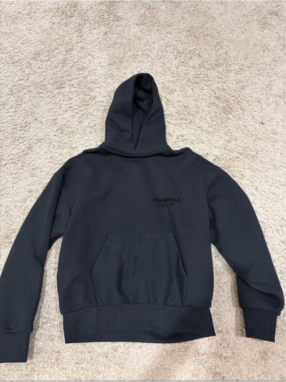 Fear of God ESSENTIALS Men’s Black Crewneck Hoodie